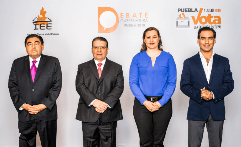 Los bienes de Barbosa y el fantasma de Moreno Valle, los temas del debate de los candidatos al gobierno de Puebla