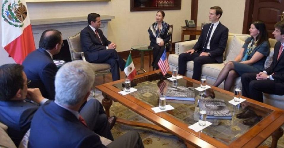 Kushner habla con EPN en Los Pinos sobre seguridad y TLC; reunión con Trump, en el aire