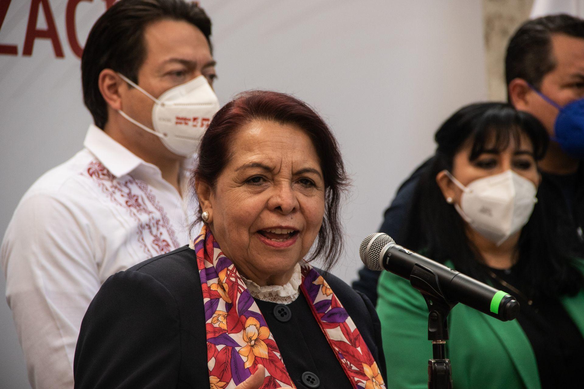 Desalojan evento de la precandidata de Morena, Celia Maya, en Querétaro