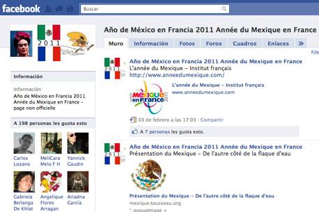 <i>Bajan</i> página de Año de México en Francia