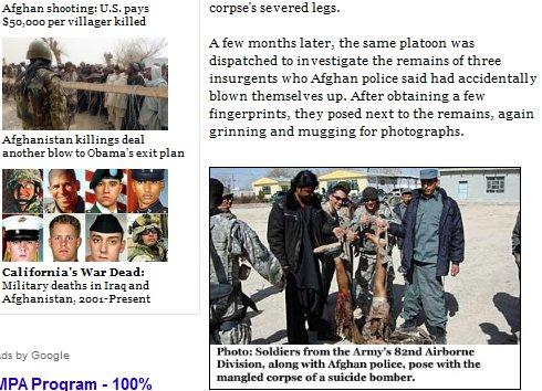 Reprueban la Casa Blanca y el Pentágono fotos de soldados estadounidenses