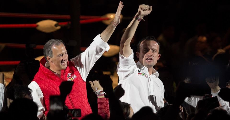 José Antonio Meade y Mikel Arriola cierran campaña desde un ring y a ritmo de cumbia