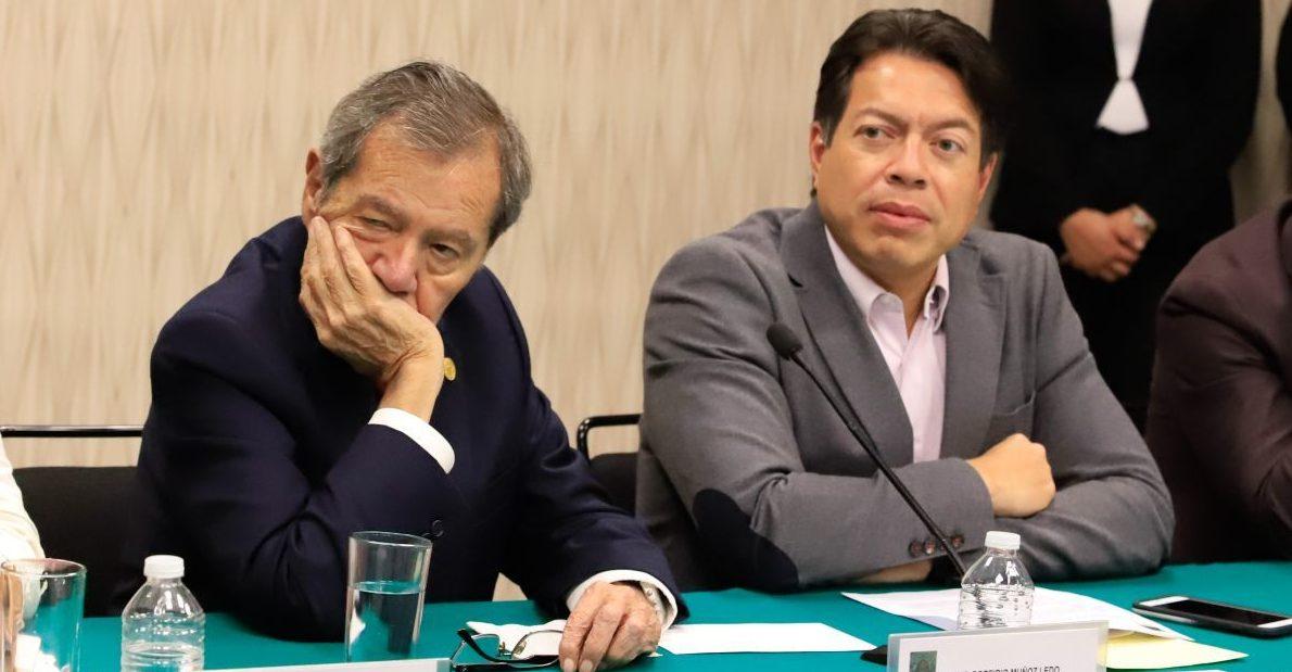 En apoyo a Muñoz Ledo, diputados denuncian a Mario Delgado por delitos electorales