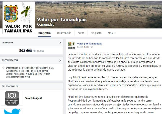 PGJ-Tamaulipas investiga desaparición y presunto asesinato de periodista ciudadana