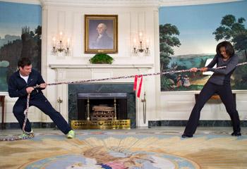 Michelle Obama se pone <i>fitness</i>