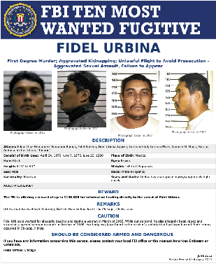Detienen en Chihuahua a un mexicano que está en la lista de los 10 más buscados del FBI