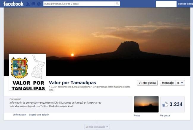 “Valor por Tamaulipas” desaparece de Facebook y Twitter