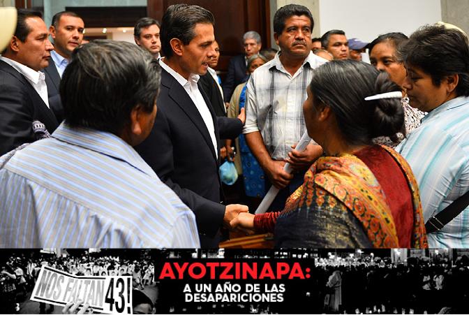 Así cuentan los padres de los normalistas de Ayotzinapa su encuentro con EPN