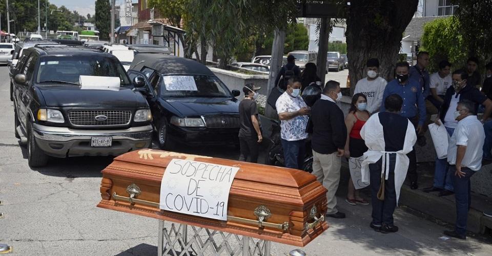 Suman 544 muertes por COVID-19, son ya 93 mil 772 decesos en México