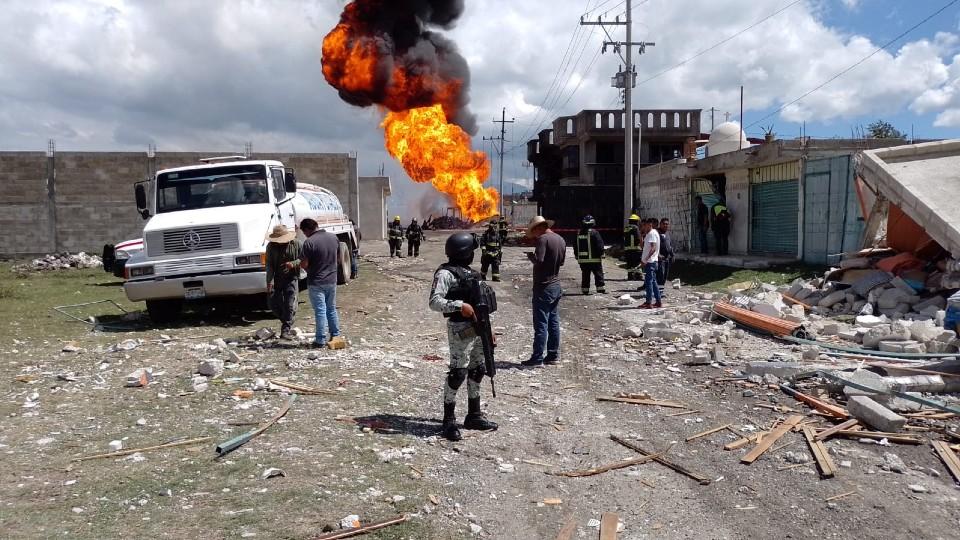 Reportan explosión en toma clandestina de gas de Pemex en Amozoc, Puebla; no hay heridos ni muertos