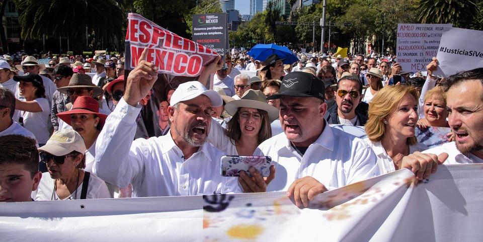 ‘¿Cómo podemos unirnos antes de que nos maten a todos?’: el discurso de los LeBarón en protesta en CDMX