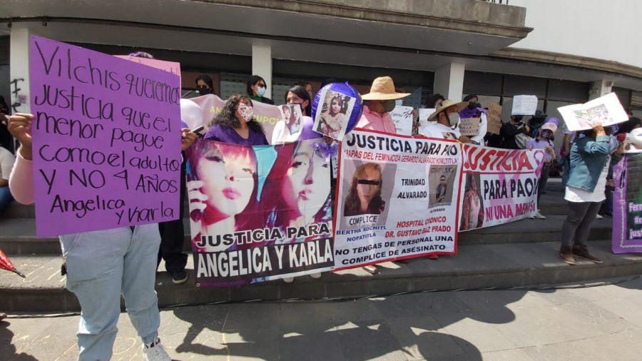 En Ecatepec, familias de víctimas de feminicidio exigen justicia a las autoridades