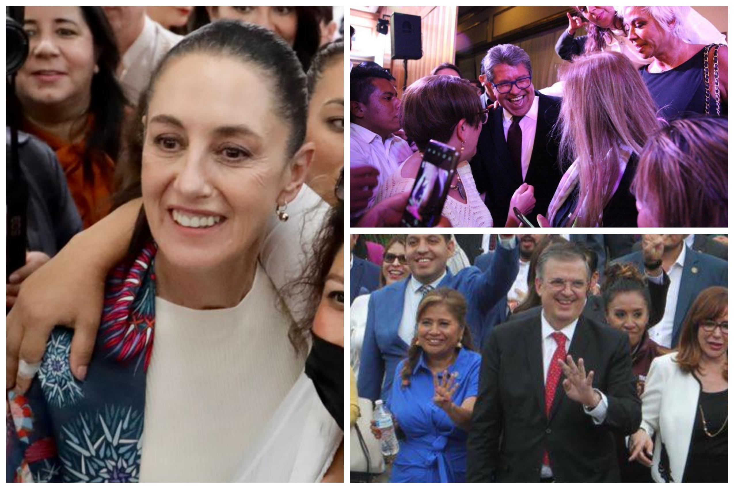 Presidenciables de Morena: Estas fueron sus actividades del fin de semana