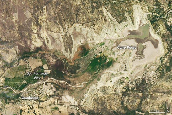 La NASA visibiliza la sequía en Nuevo León con fotografías de la presa de Cerro Prieto