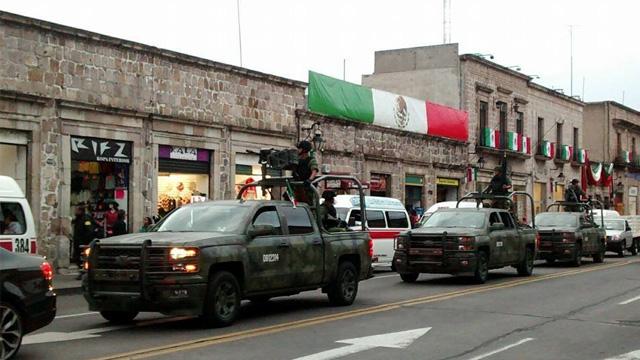 Fuerzas estatales y federales toman el control de la seguridad en Morelia para festejos patrios