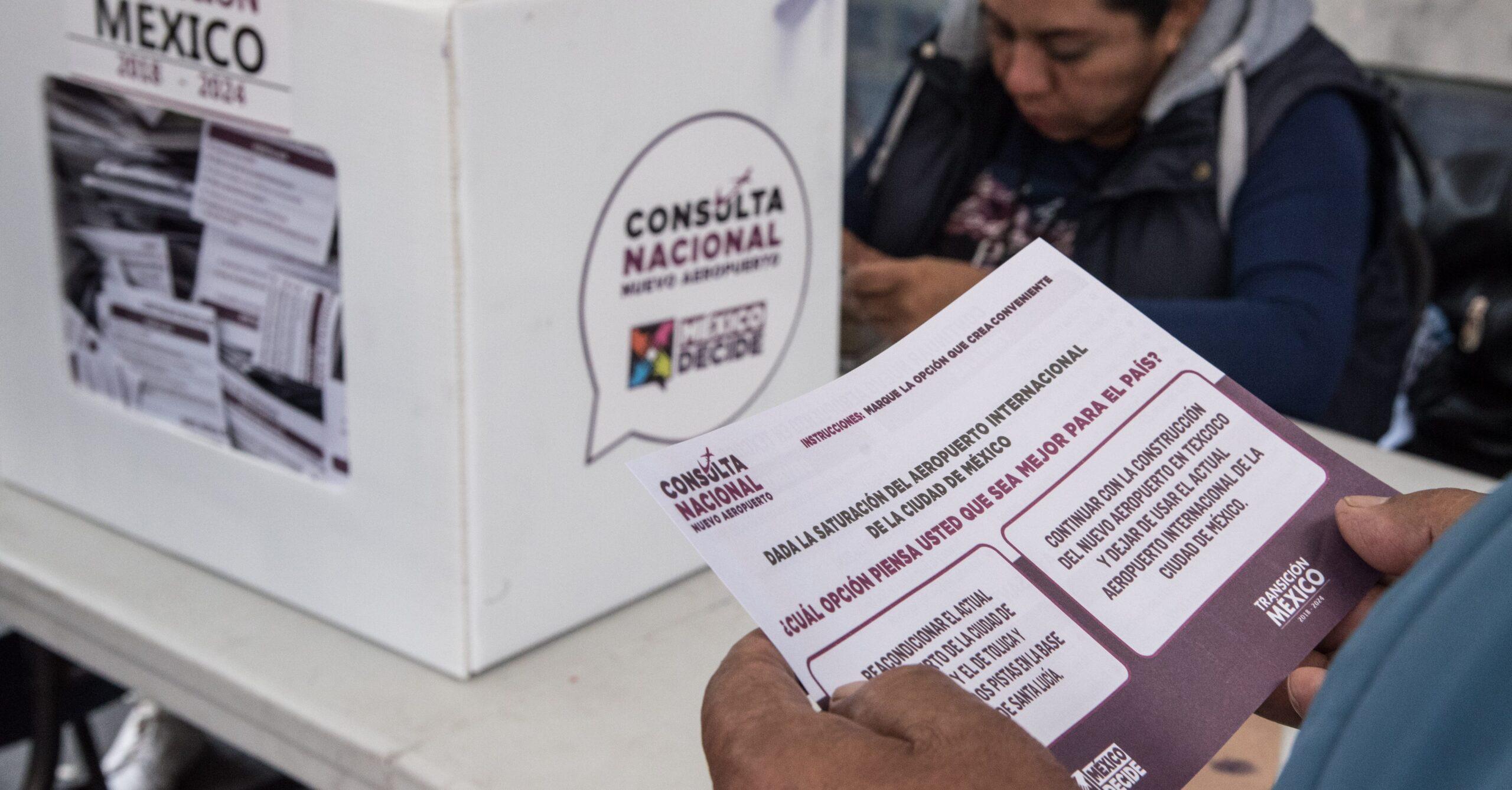 Aeropuerto en Texcoco o Santa Lucía: Concluye la votación y se esperan los resultados