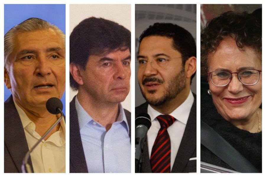 Adán Augusto López, Jesús Ramírez, Martí Batres y Bertha Luján se perfilan como congresistas de Morena