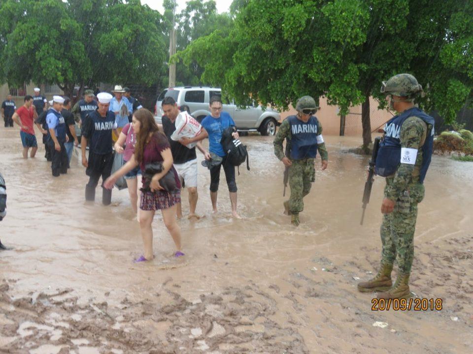 Reportan tres muertos y tres desaparecidos en Sinaloa por fuertes lluvias