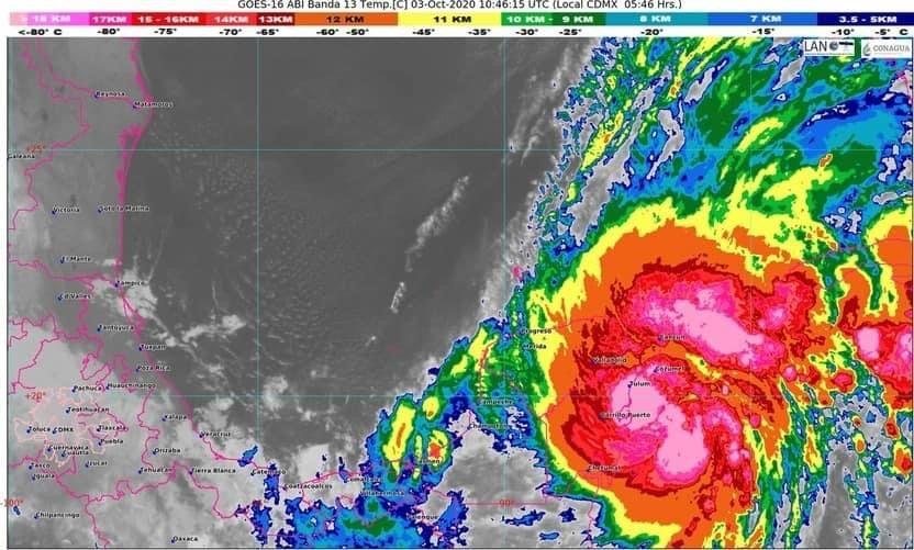 Se emite alerta roja en Quintana Roo por tormenta tropical “Gamma”
