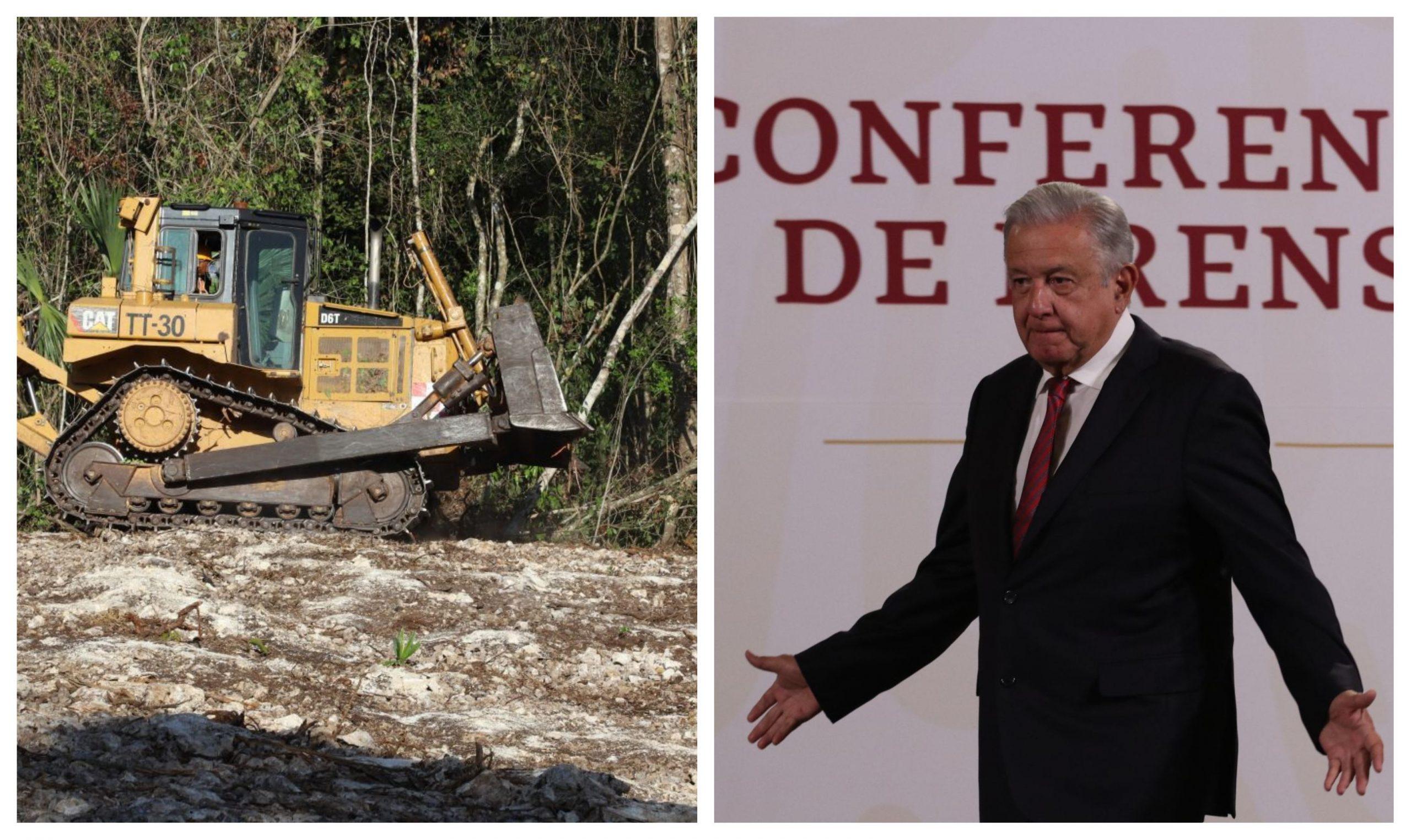 “Los atendemos en Palacio”: AMLO rechaza reunión con ambientalistas en tramo 5 del Tren Maya