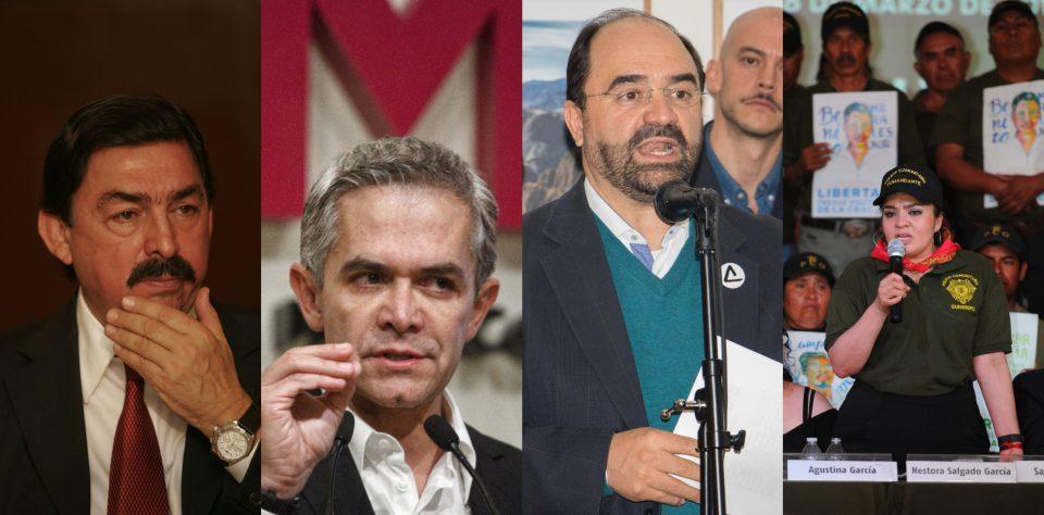 Mancera, Gómez Urrutia, Nestora Salgado: los candidatos (no militantes) que van por un escaño en el Senado