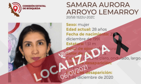 Asesinan a Samara, nutrióloga desaparecida en Veracruz; hallan su cuerpo en domicilio de presunto feminicida