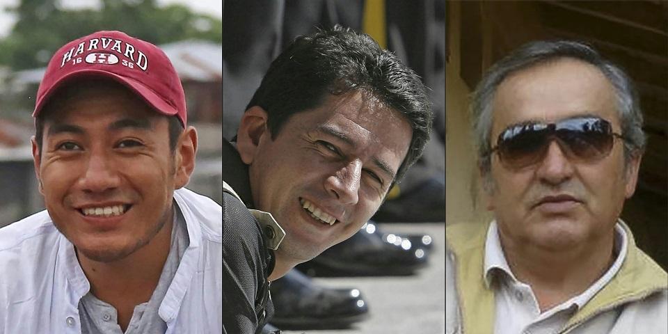 Javier, Paúl y Efraín, el equipo de prensa de El Comercio asesinado por disidentes de las FARC