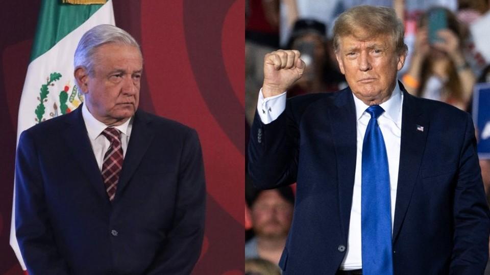 Trump asegura que ‘dobló’ al gobierno de México para militarizar frontera; “así es él”, responde AMLO