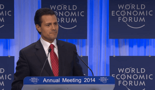 Presume Peña, en Davos, disminución de 30% en homicidios (video)