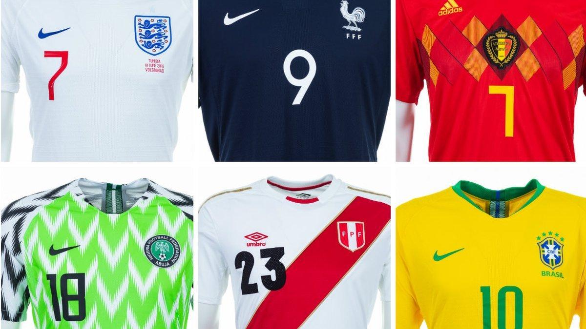Mundial Rusia 2018: conoce las 32 camisetas oficiales que lucirán en la Copa del Mundo de fútbol