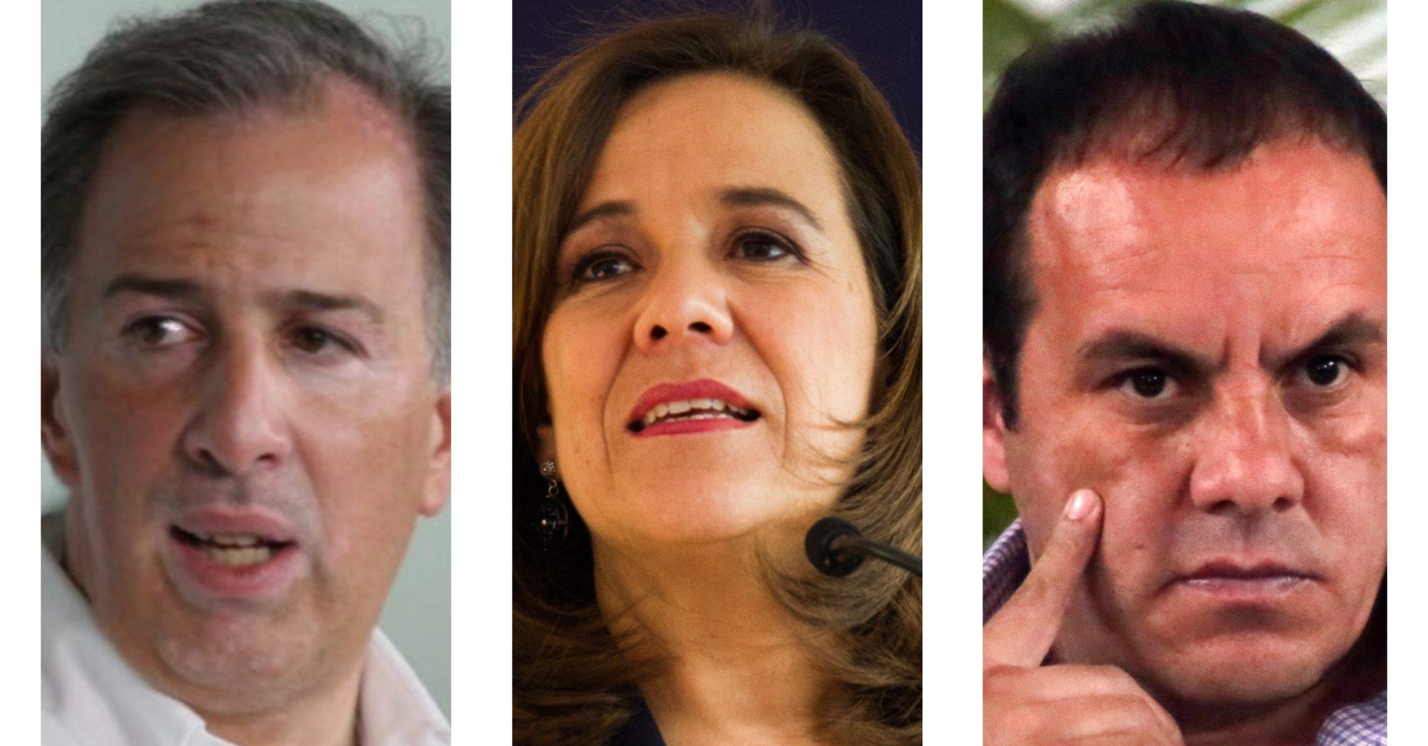 Meade, Zavala y Cuauhtémoc Blanco piden al INE seguridad para sus campañas