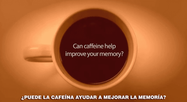 La cafeína ayuda a fortalecer la memoria