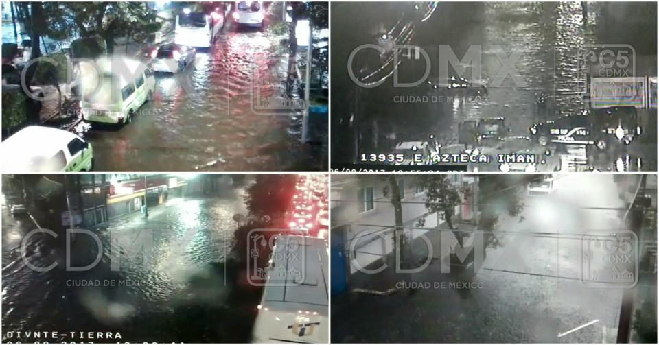 No es Venecia, es el sur de CDMX: las inundaciones en Periférico, Tlalpan e Insurgentes (Videos)