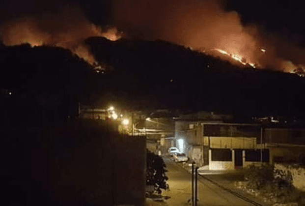 El incendio en el cerro de La Cruz de Uruapan fue provocado, dice gobierno de Michoacán