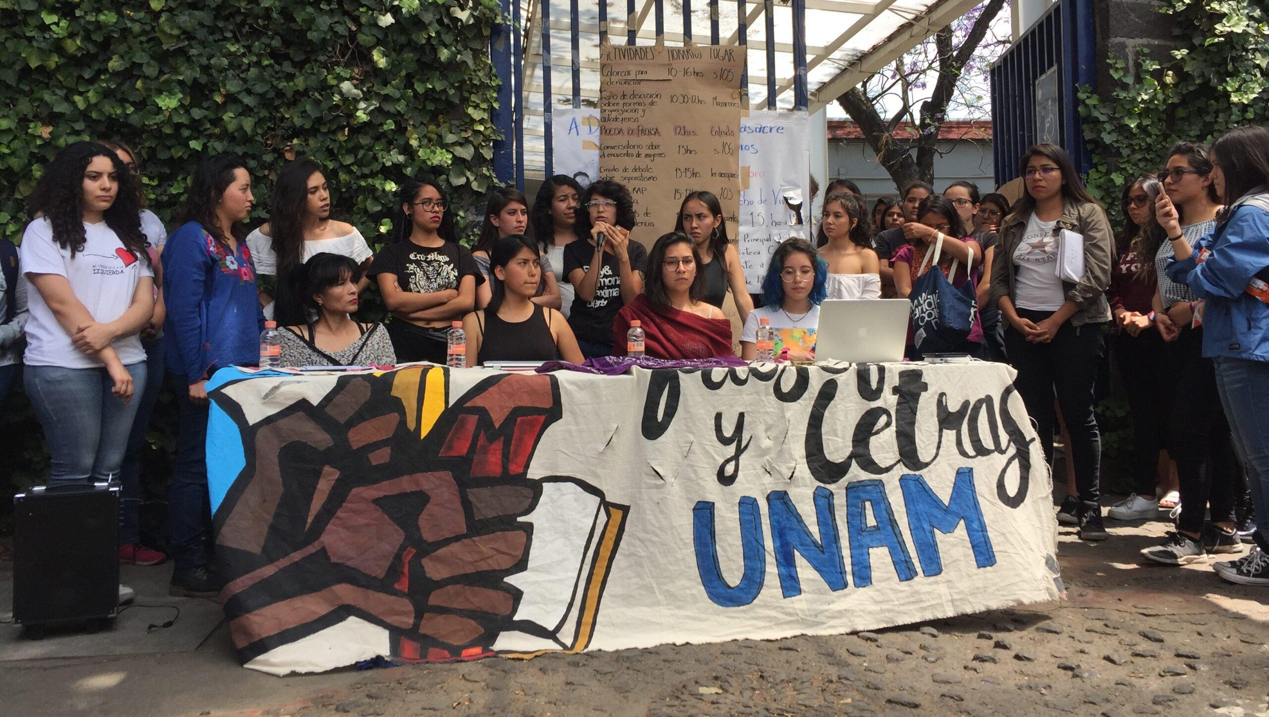 Alumnas de Filosofía y Letras denuncian acoso y abuso sexual; exigen a la UNAM castigar a los agresores