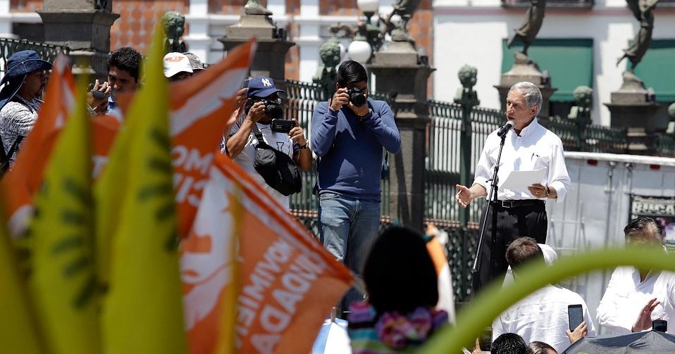 Barbosa y Cárdenas inician campaña en Puebla; hacen promesas de equidad y transparencia