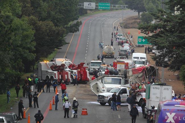 Expertos ubican peligro en autopista México -Toluca