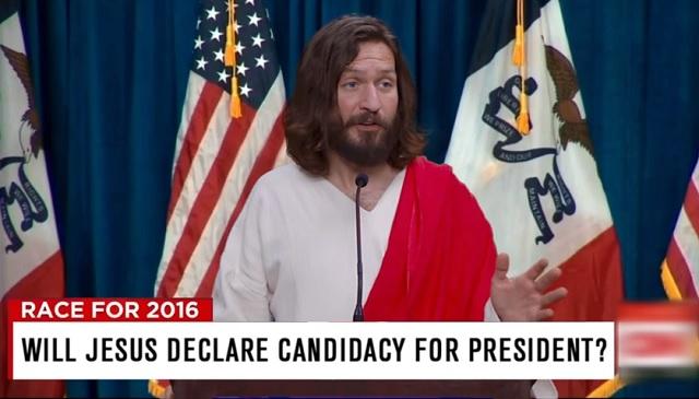 Así sería si Jesús hiciera campaña presidencial en los EU