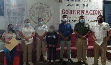 Agentes migratorios encuentran en Chiapas a menor de edad reportada como desaparecida