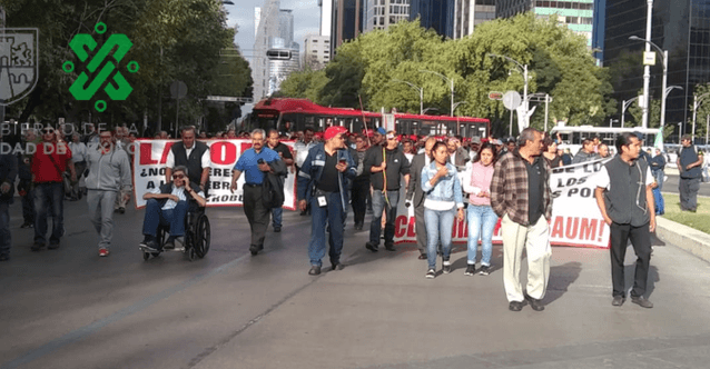Transportistas marcharon al Zócalo para pedir alza a la tarifa; Sheinbaum lo descarta