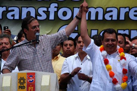 Aguirre y Ebrard cierran campaña en Guerrero