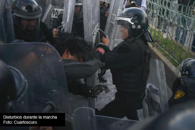 #1SMX: manifestantes y policías exhibieron nuevas tácticas