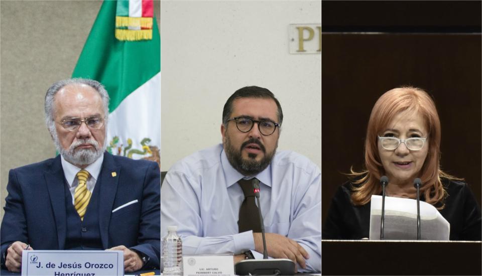 José de Jesús Orozco, Arturo Peimbert y María del Rosario Piedra, los candidatos a presidir la CNDH