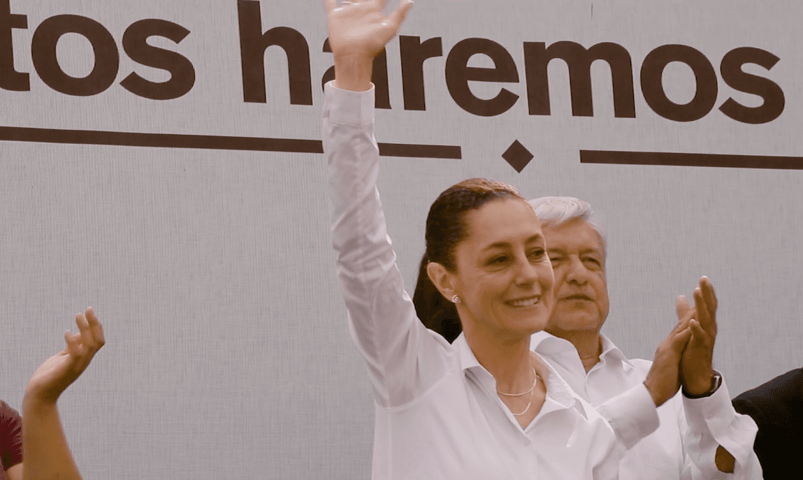 El Tribunal Electoral ordena retirar spot de Sheinbaum donde aparece López Obrador