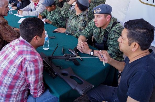 El desarme voluntario llega a Tláhuac