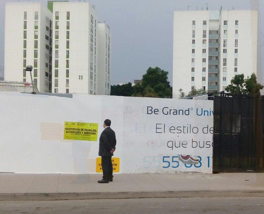 Suspenden de manera indefinida obras de las torres Be Grand en Copilco tras impugnación de la UNAM