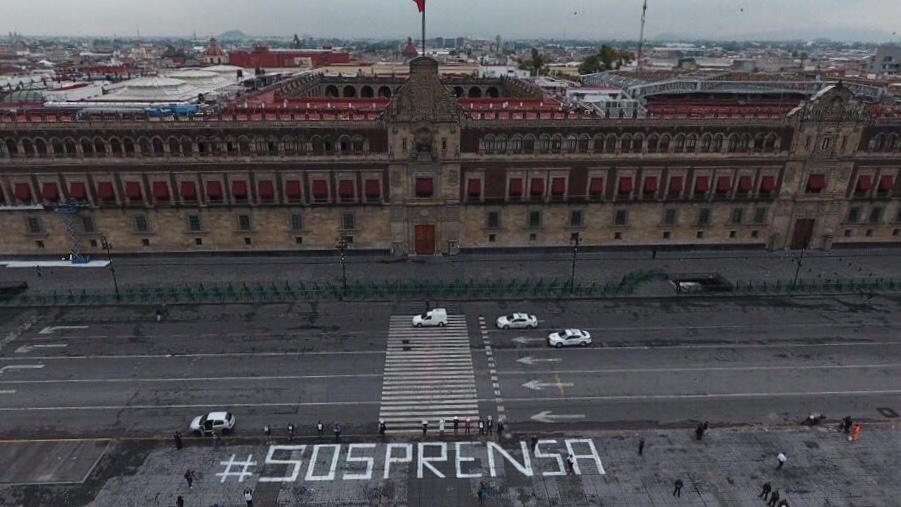 #SOSPrensa: Periodistas protestan por el asesinato de Salvador Adame