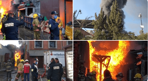 Se incendia fábrica de veladoras en Cuautitlán Izcalli; hay dos lesionados