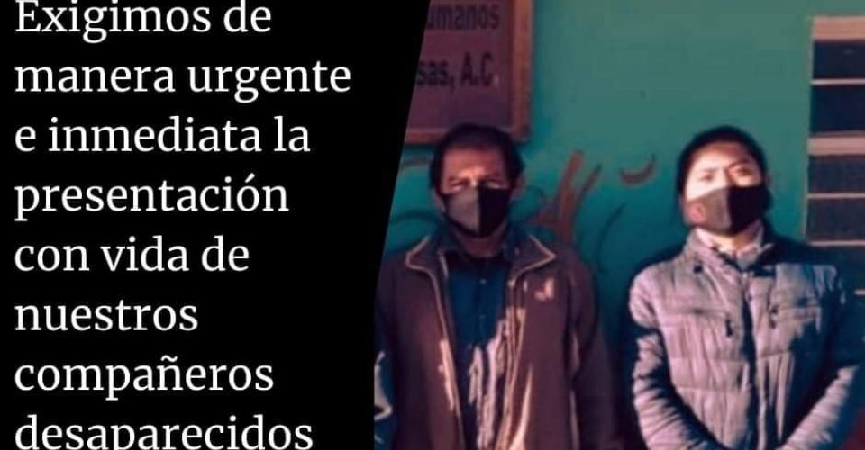 Secuestran a dos defensores de derechos humanos en Ocosingo, Chiapas