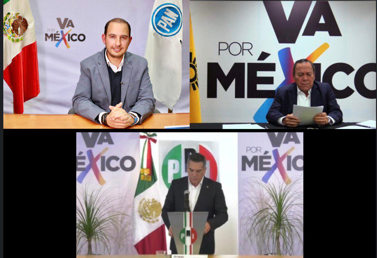 ‘Va por México’: PRD, PRI y PAN anuncian coalición para elecciones de 2021